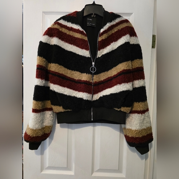 Bershka Multicolor Striped Bomber Jacket - Picture 2 of 6
